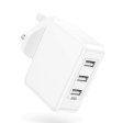 USB Plug Charger, 30W USB Wall Chargers 3-Port