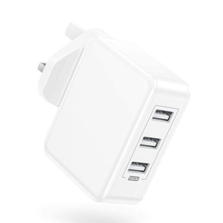 (image for) USB Plug Charger, 30W USB Wall Chargers 3-Port